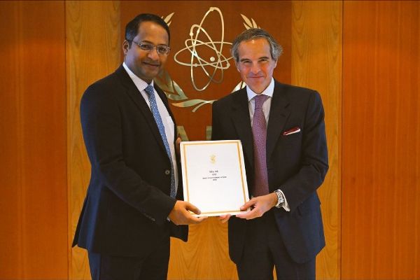 Amb. Shri Shambhu S. Kumaran presented credentials as PR of India to IAEA