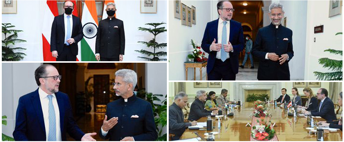 Austrian FM Schellenberg visit to India